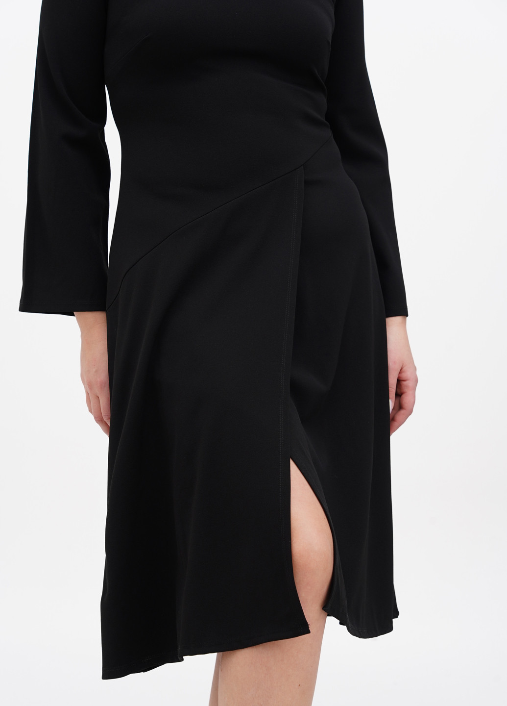 Черное кэжуал платье Closet однотонное