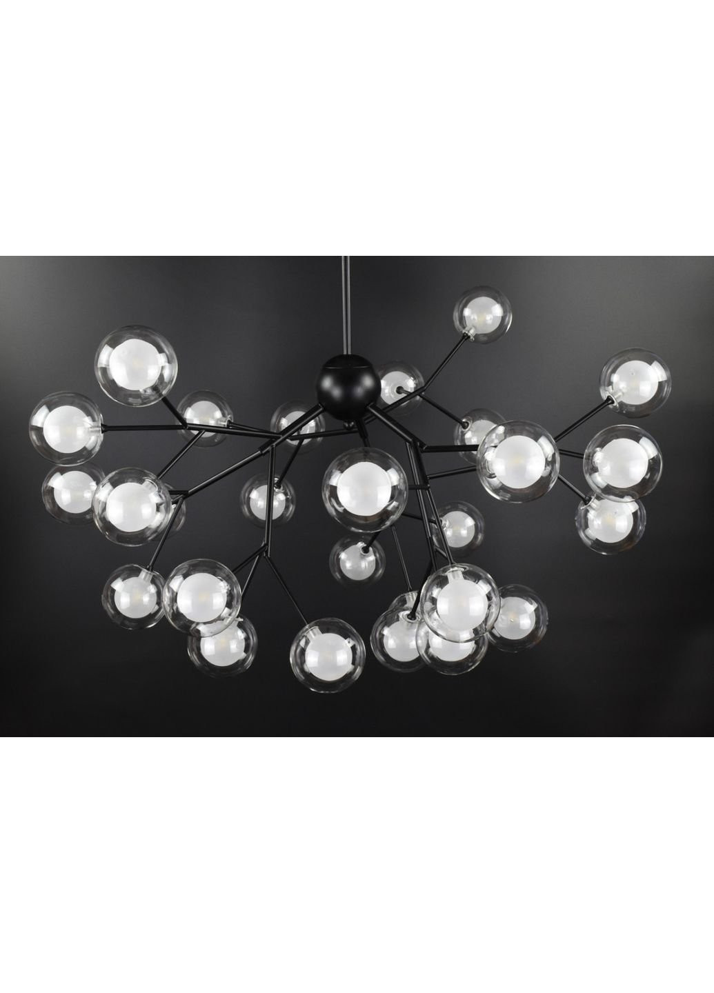 Люстра стельова підвісна на 27 ламп H690/27-bk Чорний 65х80х80 см. Sunnysky (253628070)