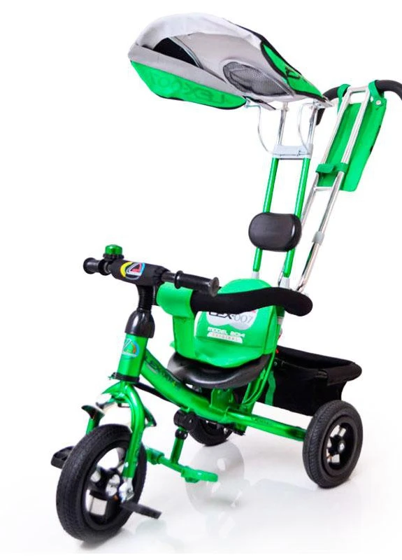 Трех-колесный Велосипед с родительской ручкой Lex-007 (10/8 AIR wheels) Green Sigma (251788302)