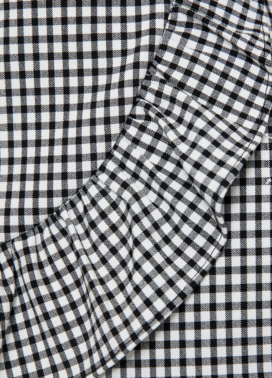 Черно-белая кэжуал в клетку юбка Pull & Bear на запах
