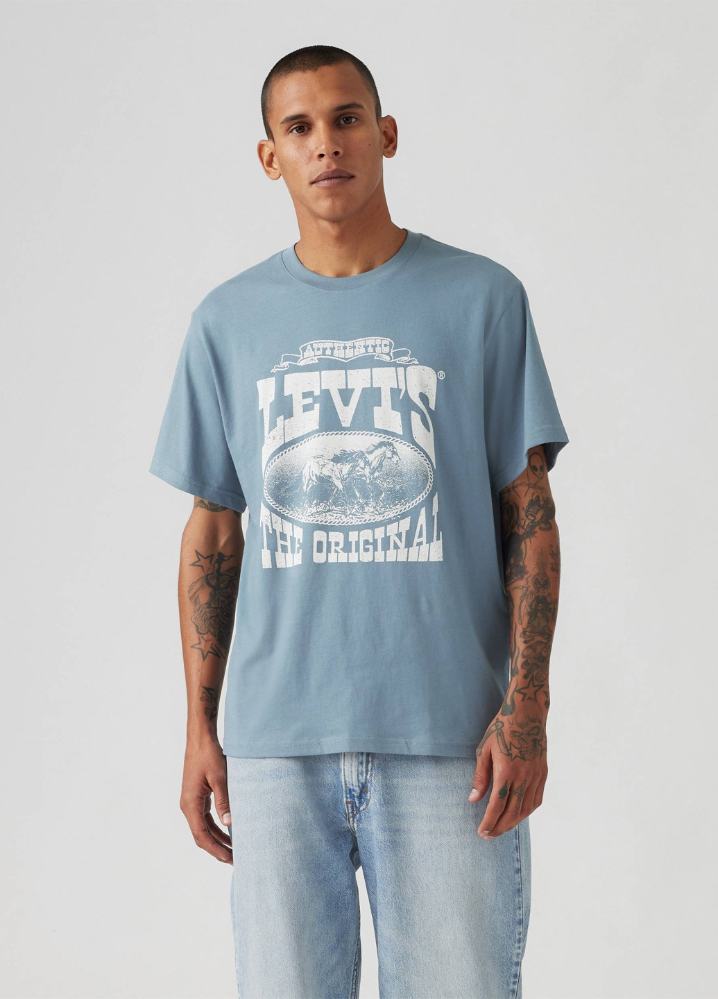 Блакитна футболка Levi's