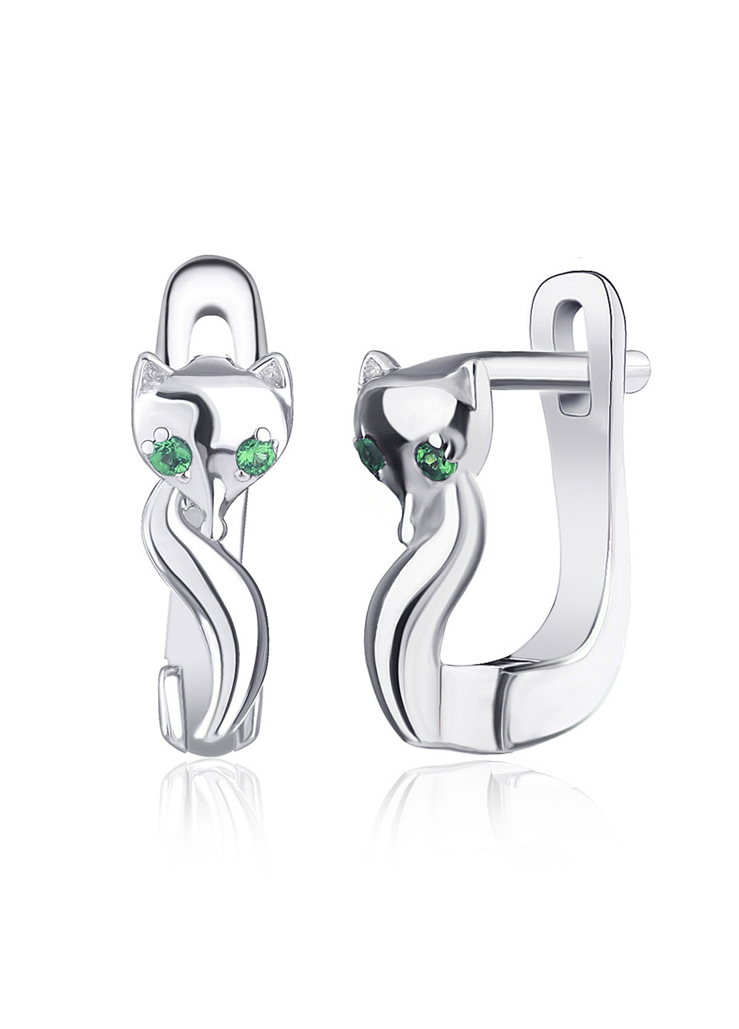 Серебряные серьги с фианитами с2фи/1479 Silvex925 (201169334)