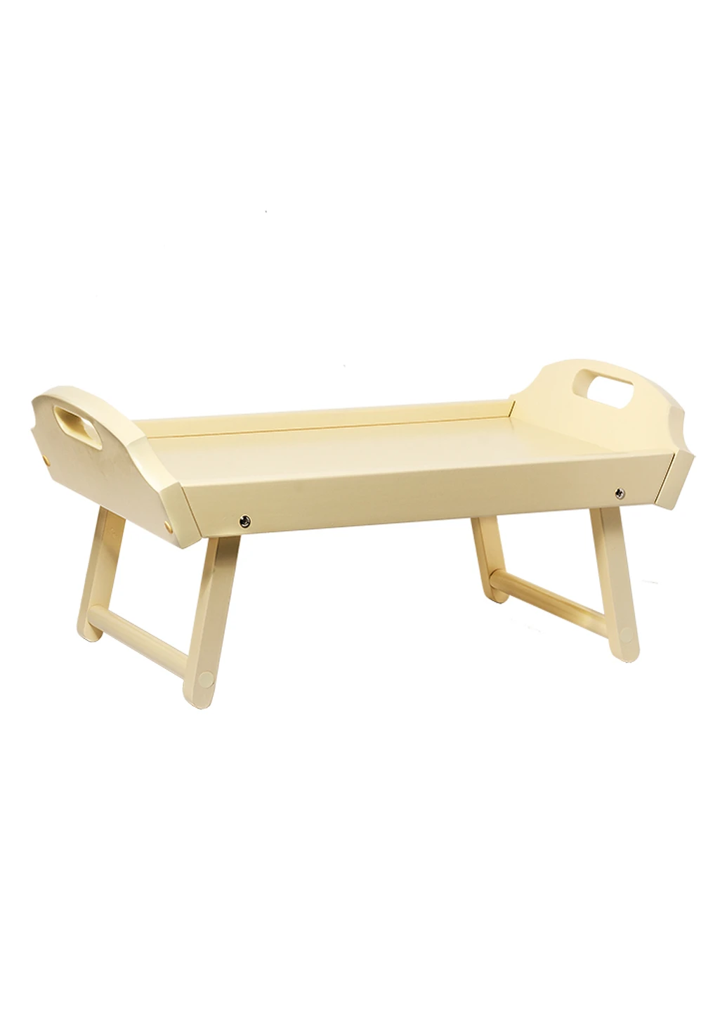Столик для завтрака из натурального дерева 55x32см (слоновая кость) HouseWood (241229984)