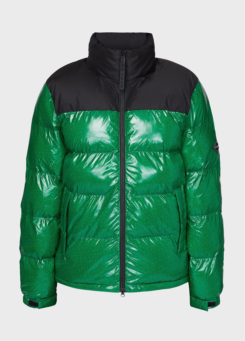 Зеленая зимняя куртка Replay