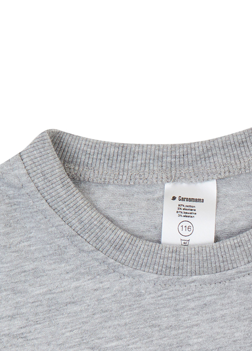 Серая летняя футболка Garnamama