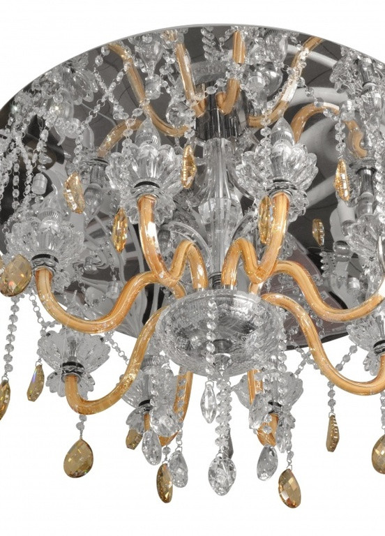 Люстра світлодіодна торт кришталева класична BCL-354S/8*E14 + 12*1W LED Cog + Cl Brille (253886329)