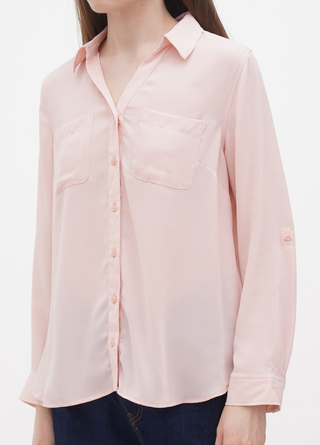 Светло-розовая демисезонная блуза Talbots