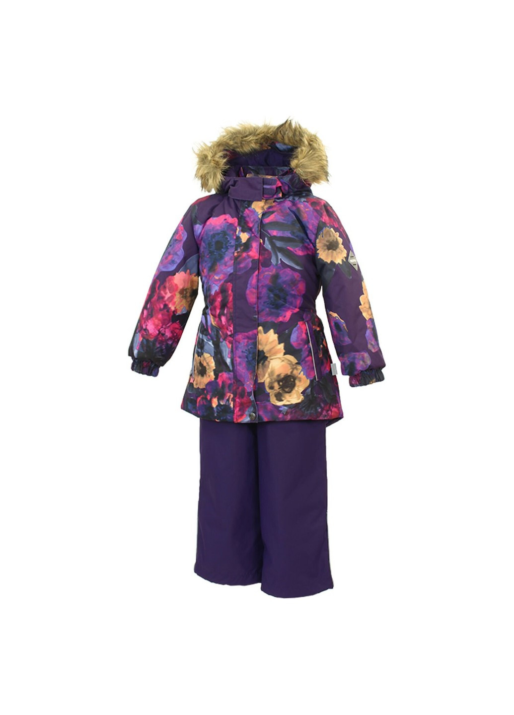 Фиолетовый зимний комплект зимний (куртка + брюки) renely 1 Huppa