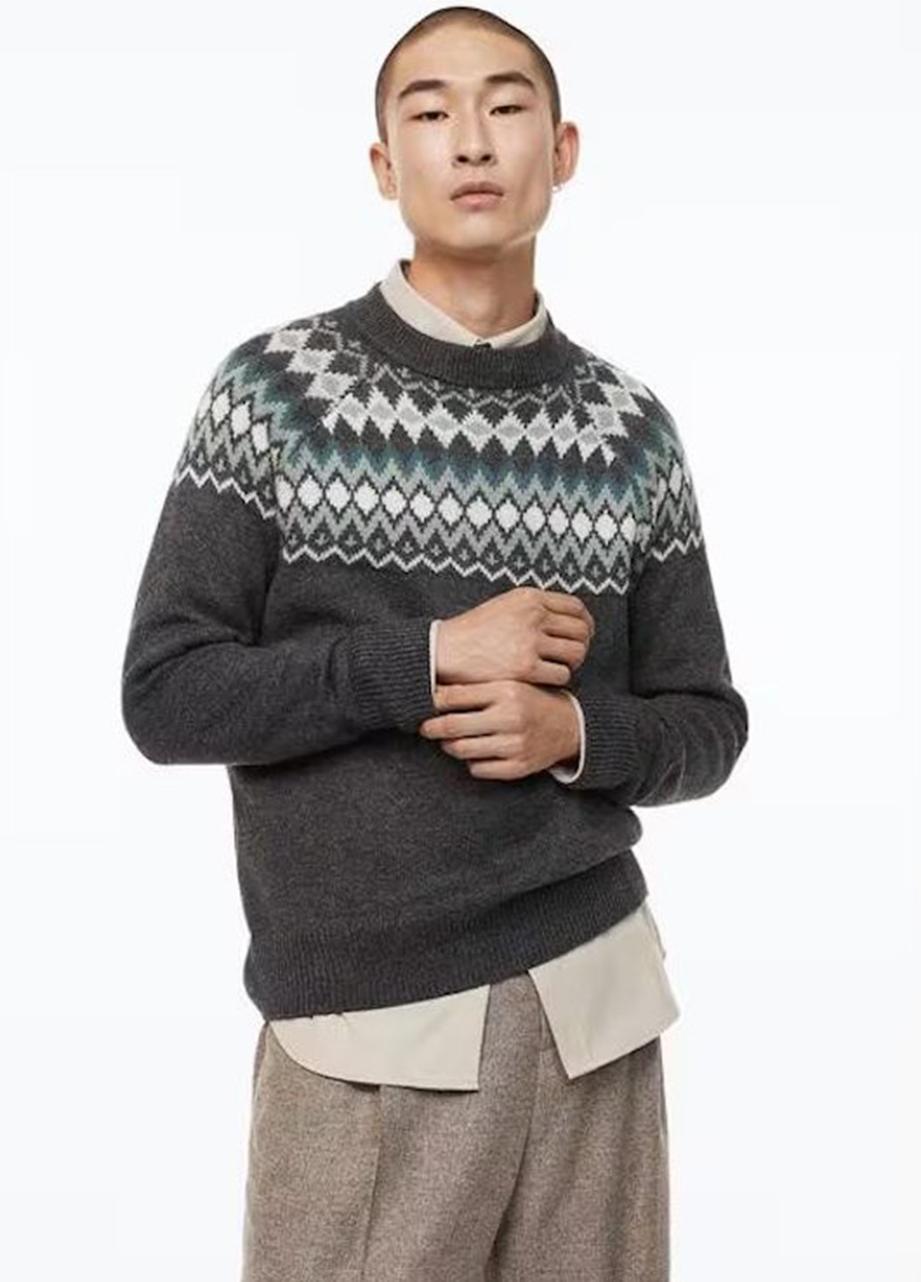 Темно-серый демисезонный джемпер джемпер H&M