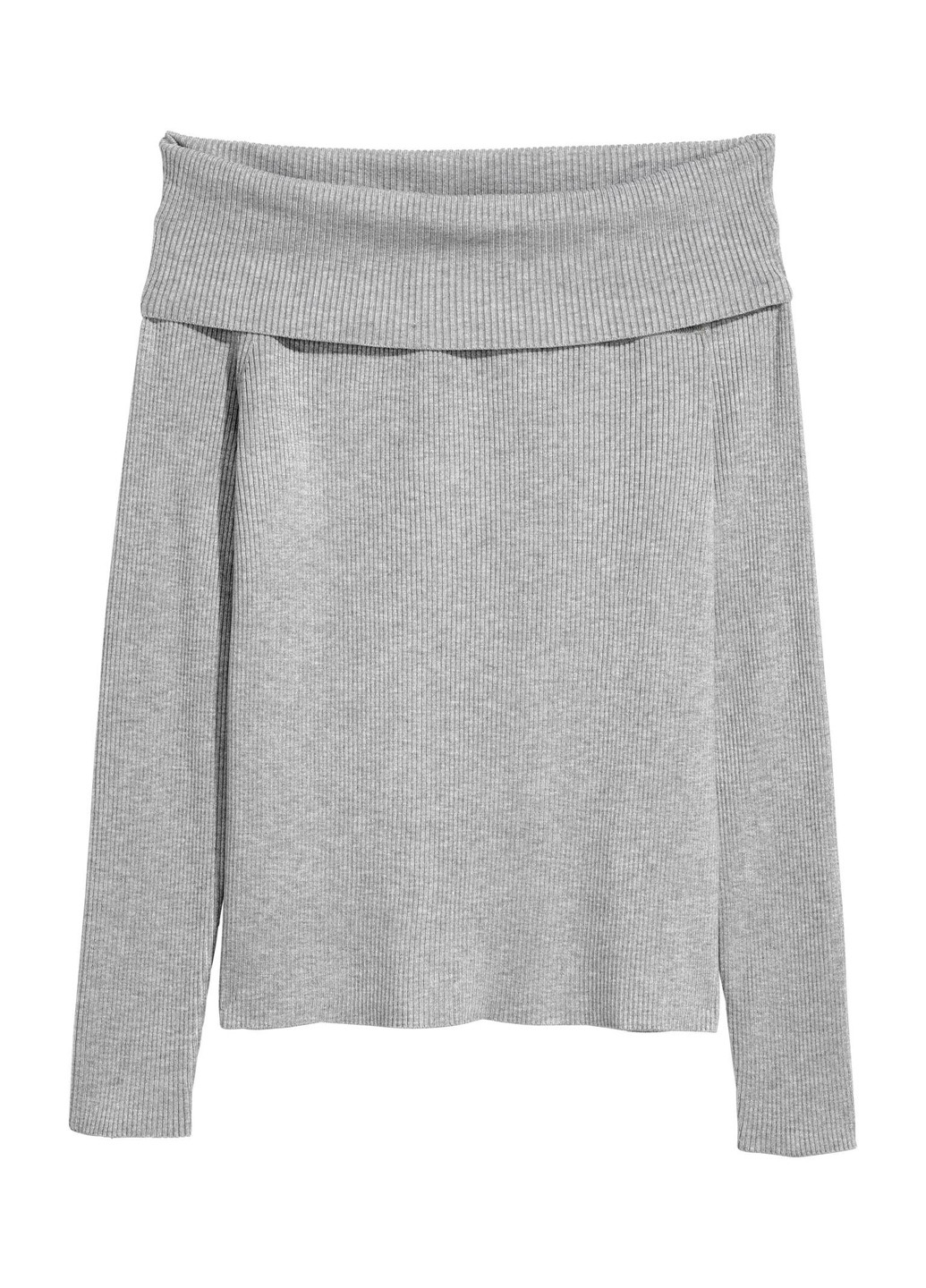 Светло-серый демисезонный свитер H&M