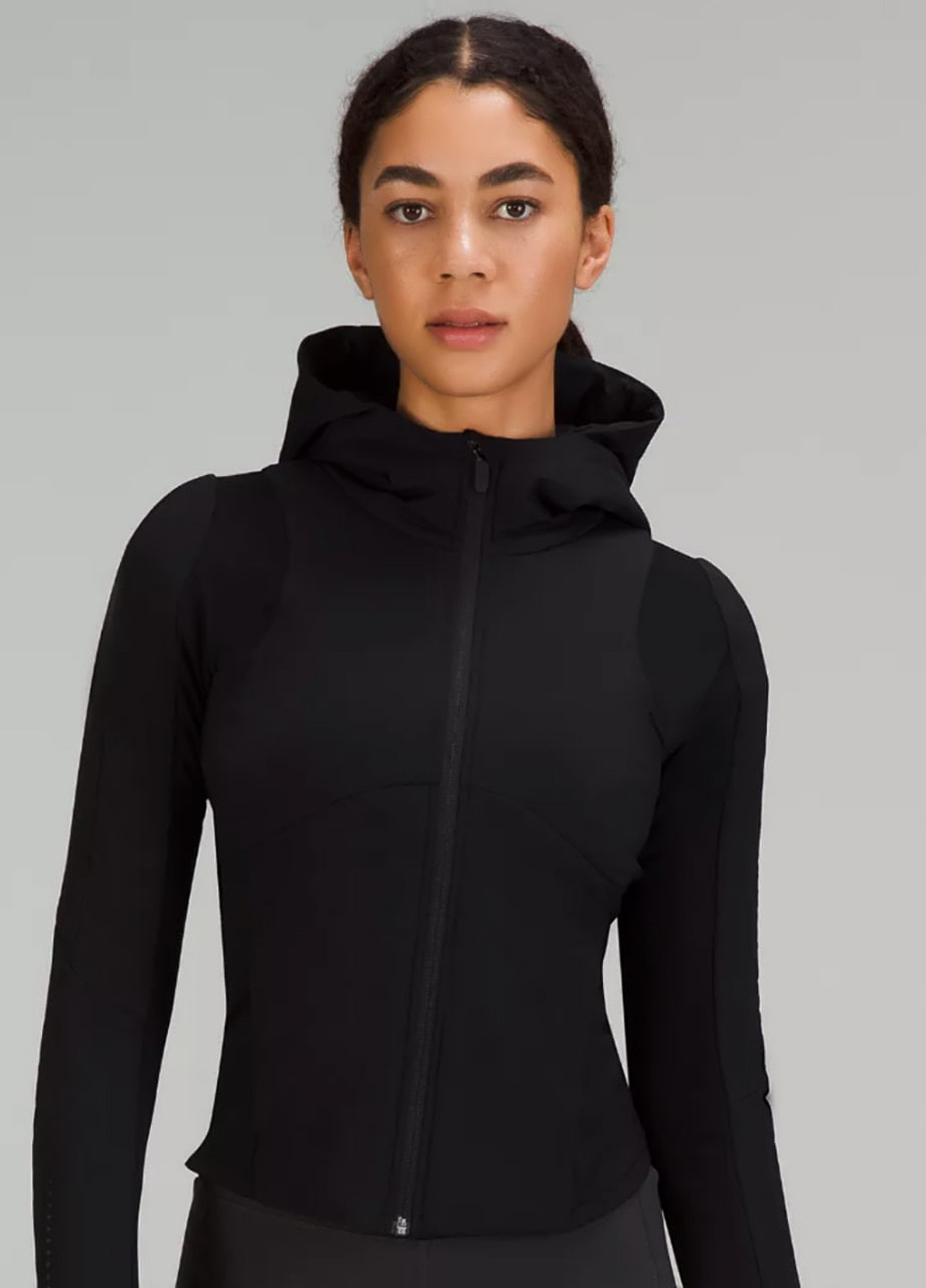 Чорна демісезонна куртка Lululemon Athletica Push Your Pace Lululemon