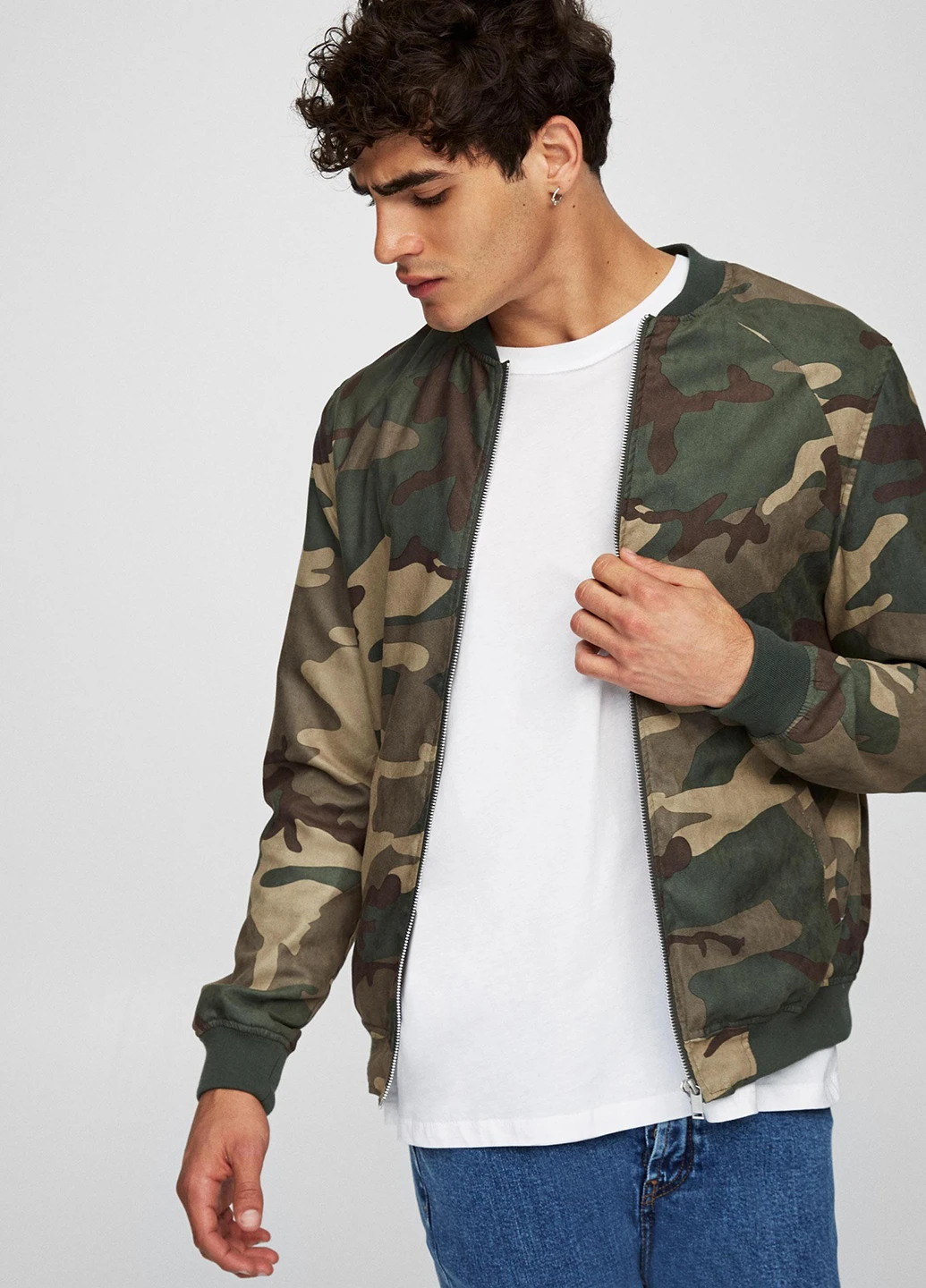 Бомбер Pull & Bear на молнии (249162527)