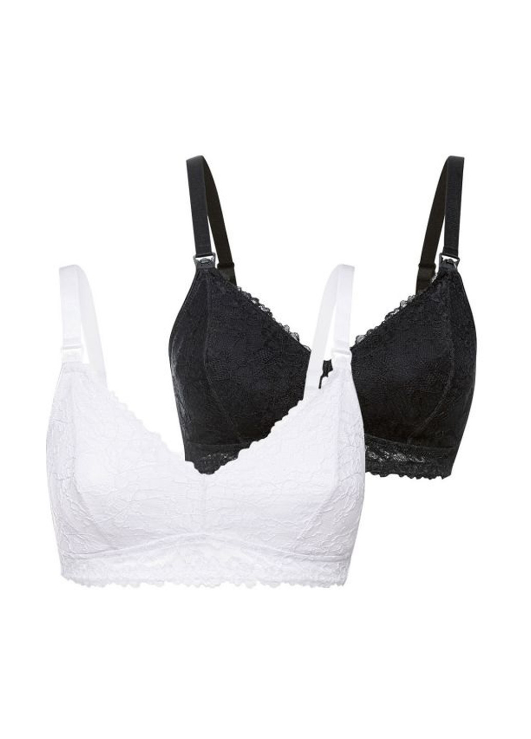 Чорно-білий бюстгальтер для годуючих (2 шт.) Esmara поліамід