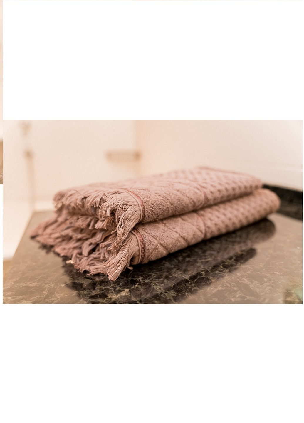 Набір махрових рушників Ideal клітинка бежевий