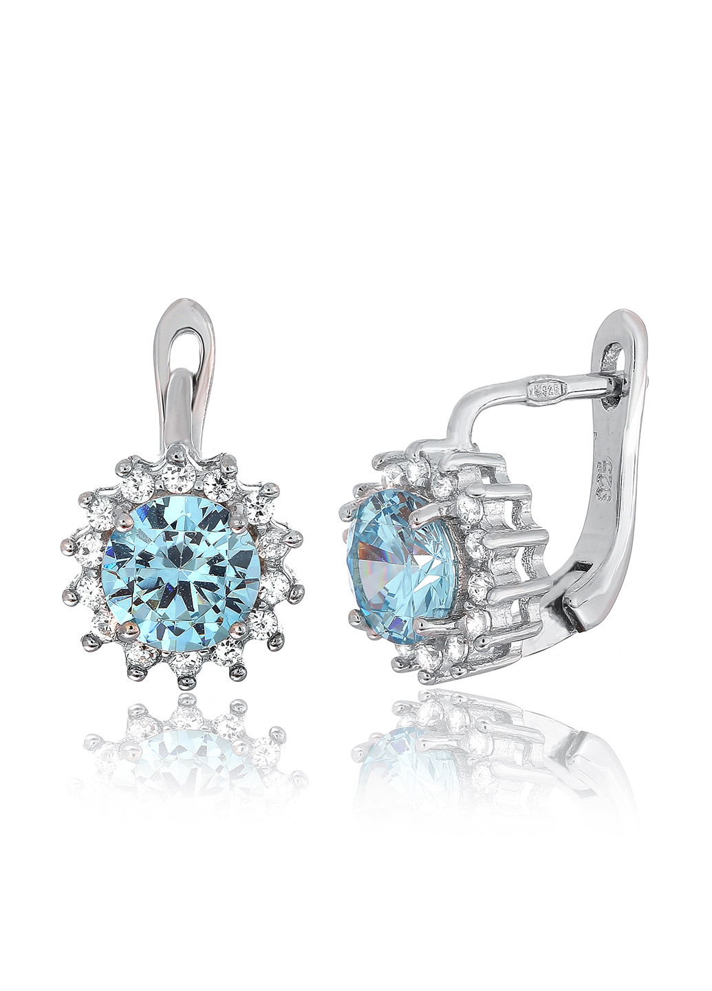 Серебряные серьги с фианитами ск2фт/475 Silvex925 (201169707)