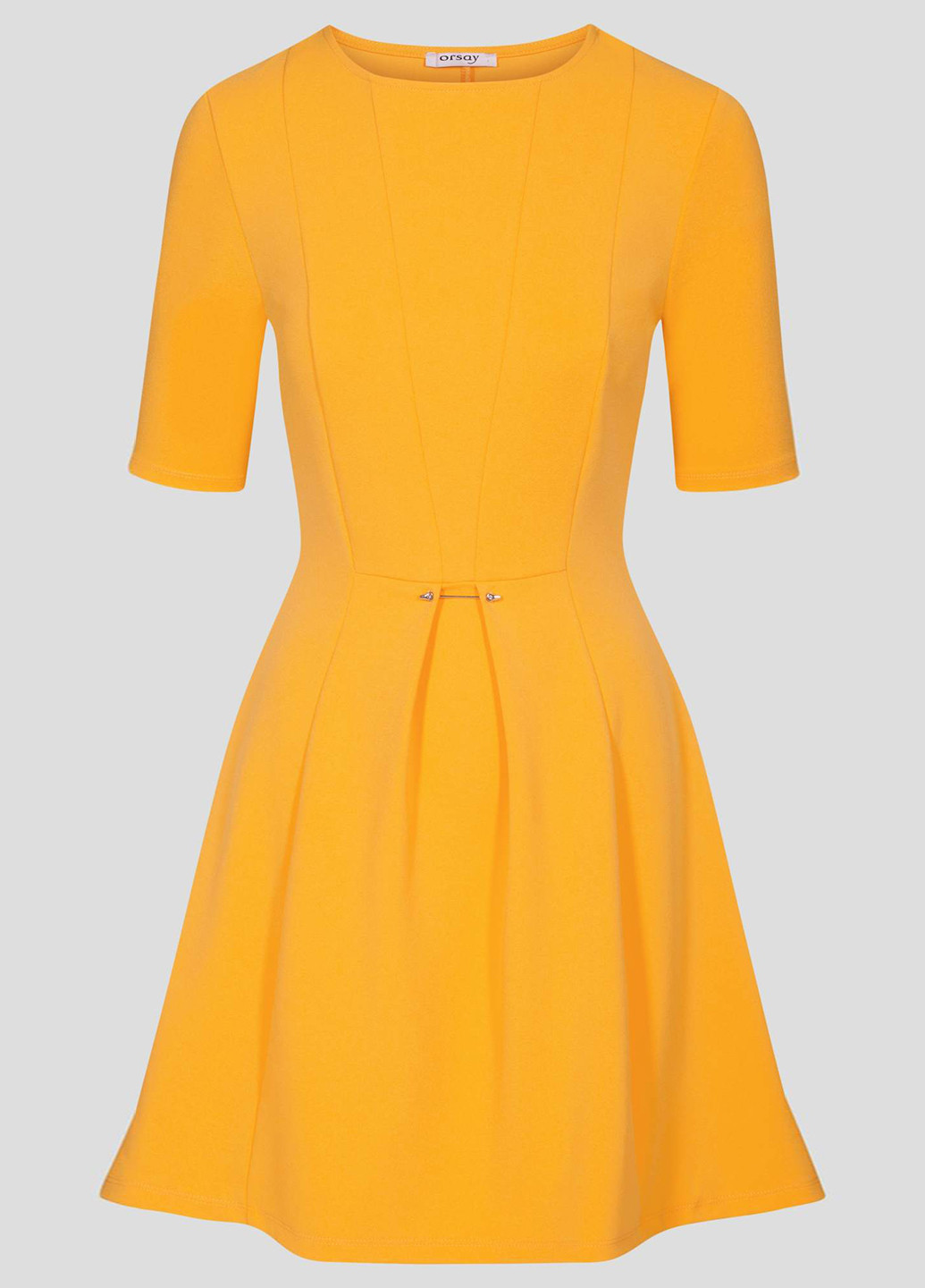 Гірчична ділова плаття, сукня Orsay однотонна