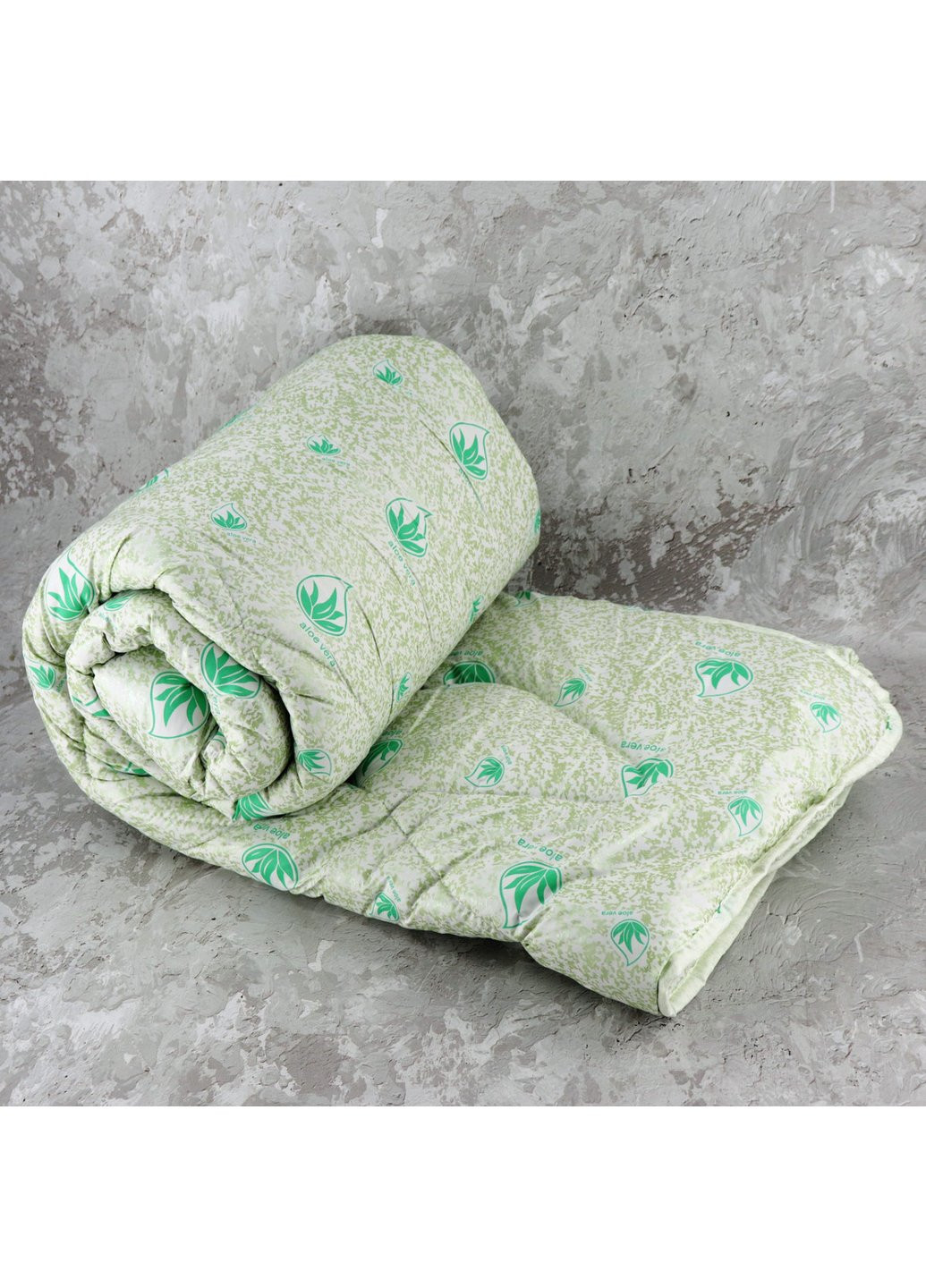 Ковдра закрита холлофайбер з просоченням ALOE VERA (Мікрофібра) Двоспальне Євро 200х220 55074 Moda (254782733)