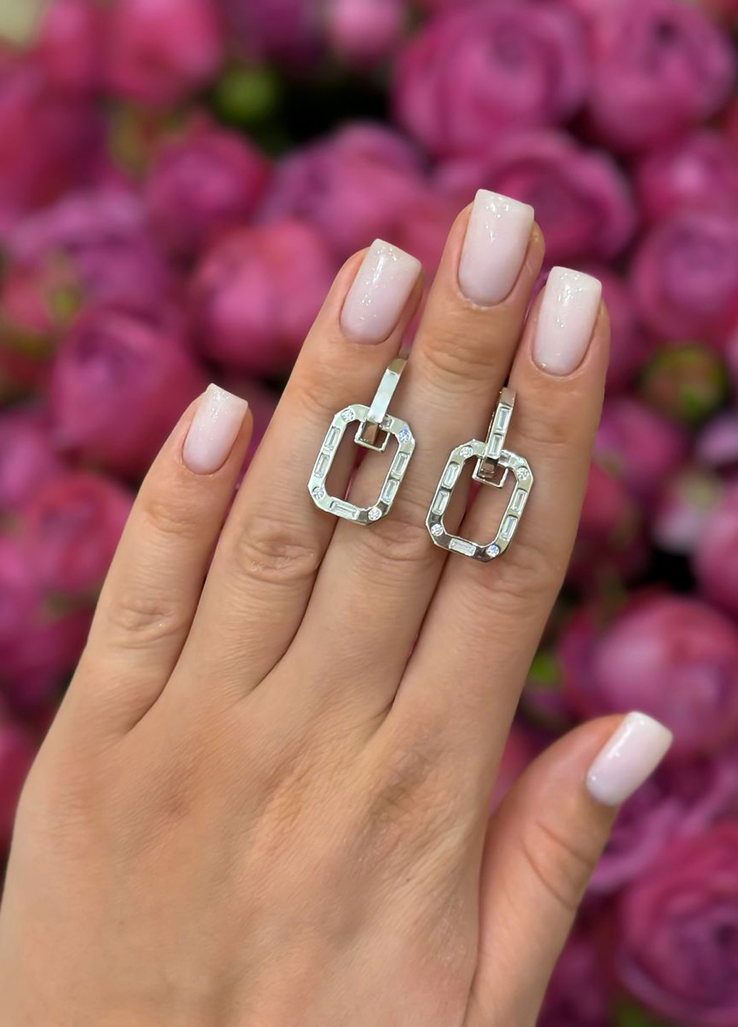 Сережки Silver Flame (317284839)