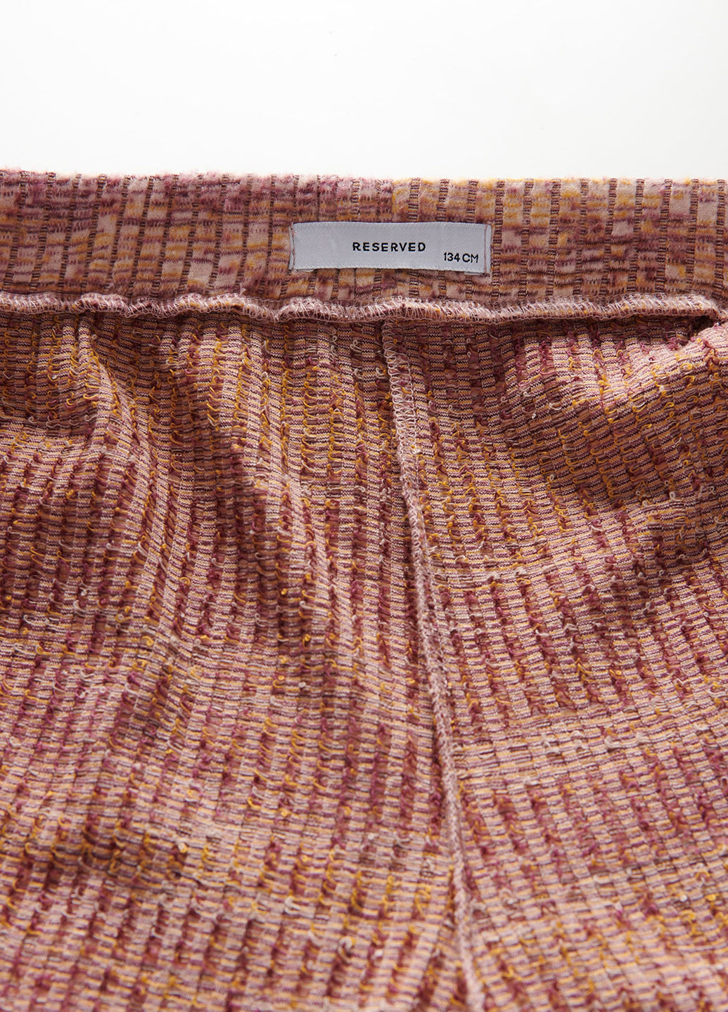 Комбинированные кэжуал демисезонные прямые брюки Reserved