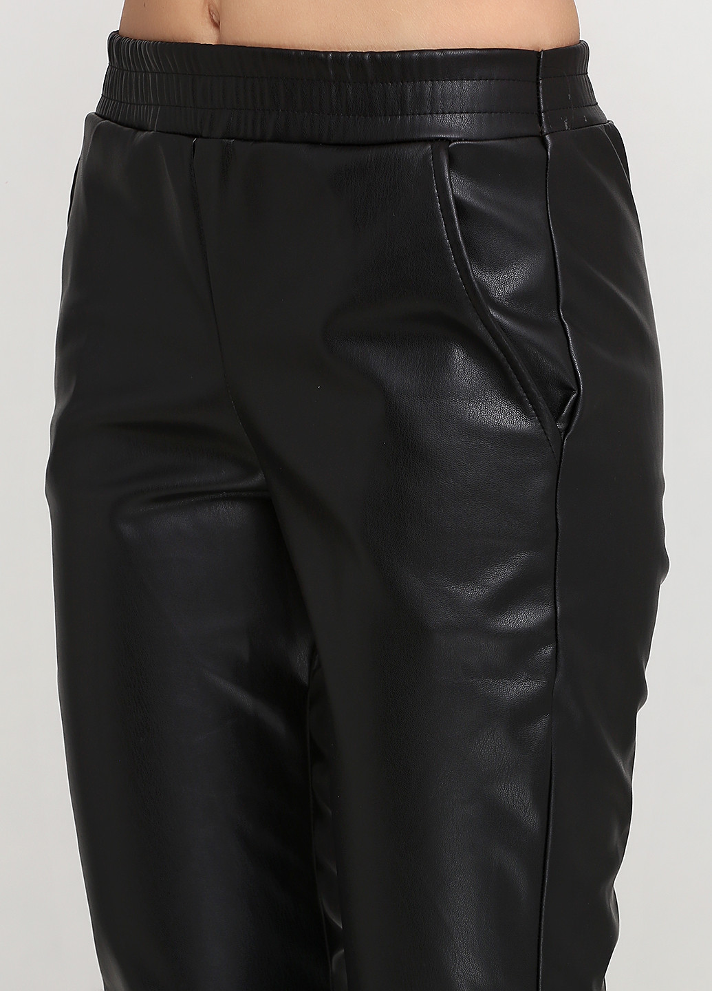 Черные кэжуал демисезонные брюки TopShow