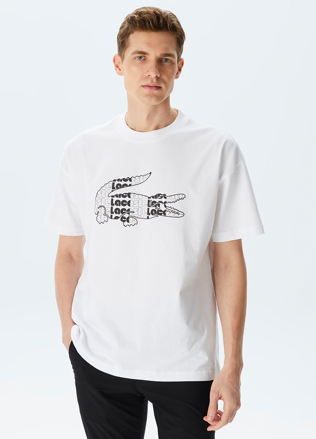 Біла футболка Lacoste