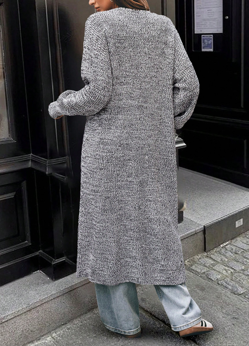 Серый демисезонный кардиган SHEIN