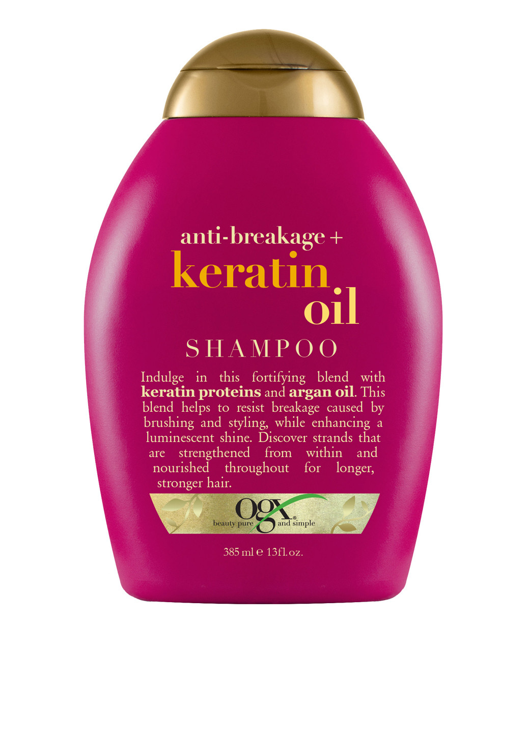 Шампунь проти ламкості волосся Keratin Oil Anti-Breakage Shampoo, 385 мл OGX (182427376)