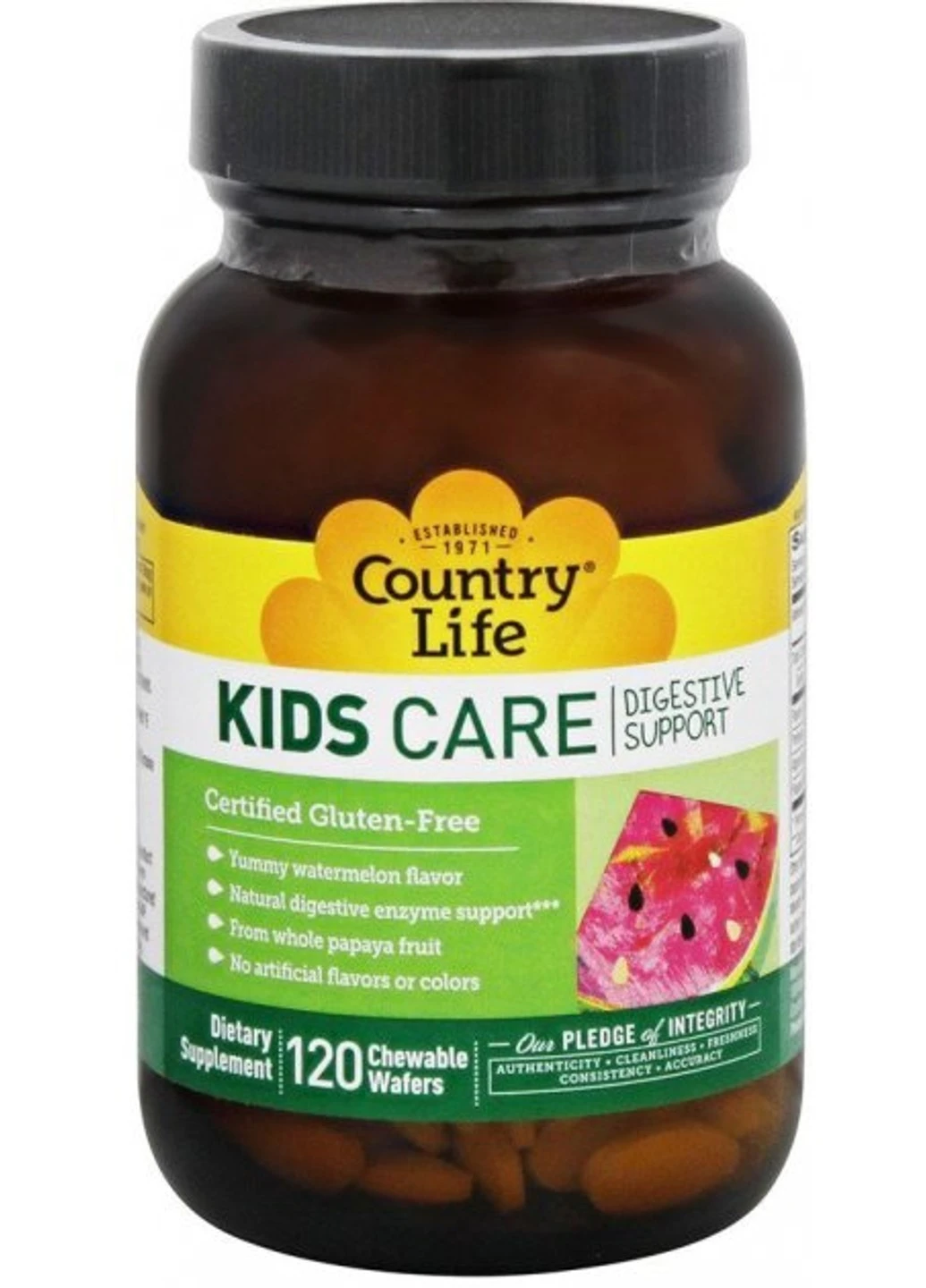 Ферменти для травлення Kids Care 120 таблеток Country Life (255409064)