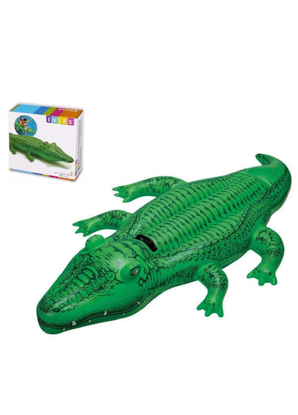 Надувний плотик Крокодил Intex (253422243)