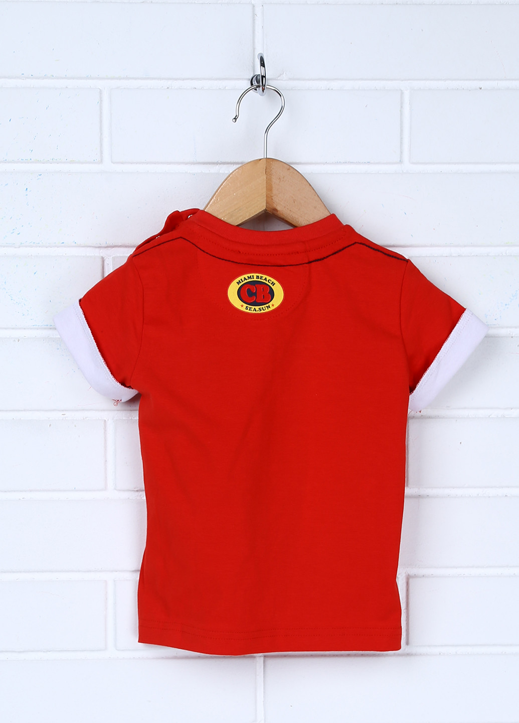 Красная летняя футболка с коротким рукавом Cotton Belt