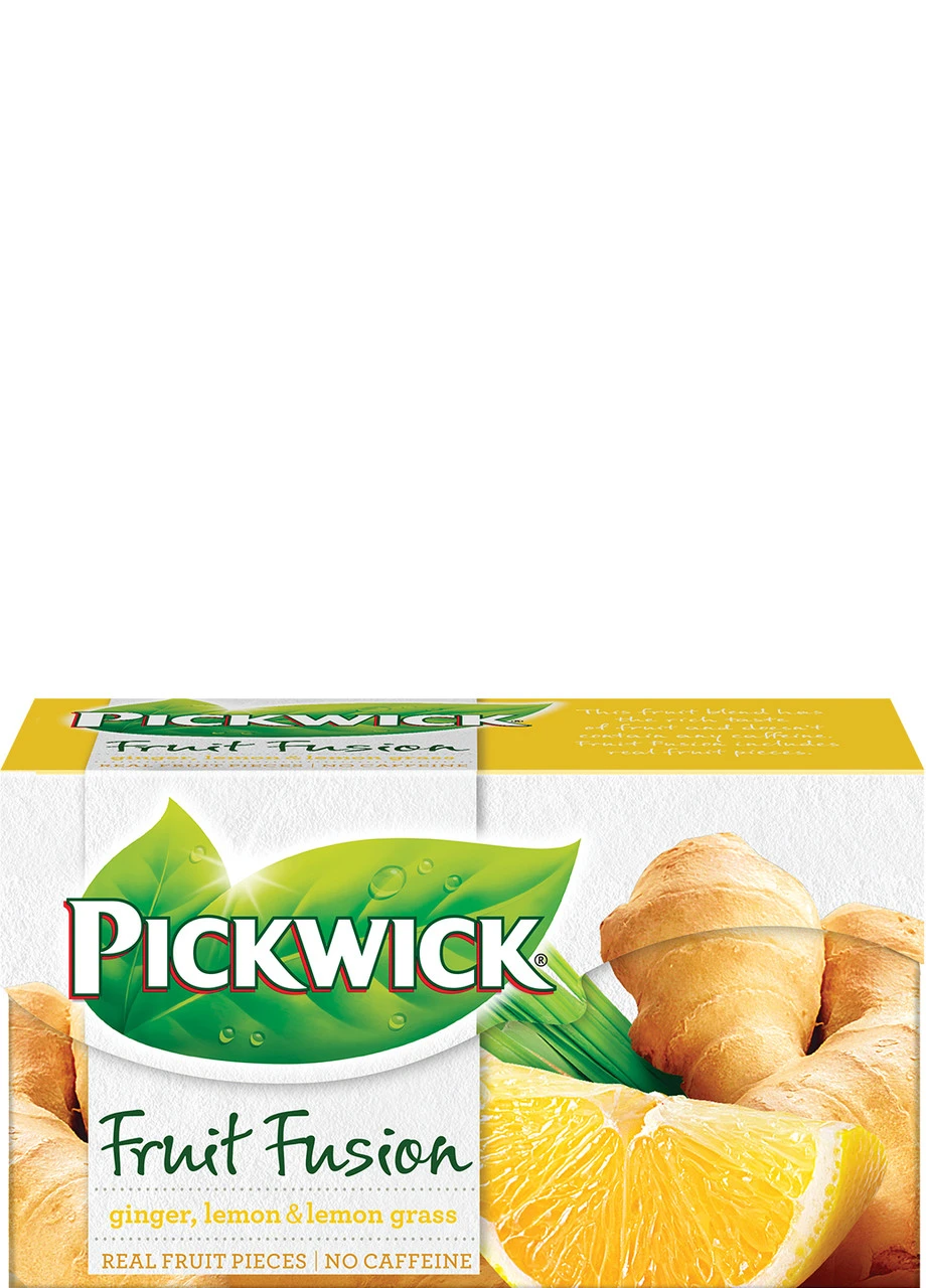Чай фруктовый Fruit Fusion Ginger, Lemon & Lemon grass (Имбирь, Лимон и Лемонграсс) 20 шт х 2г Pickwick (254917573)