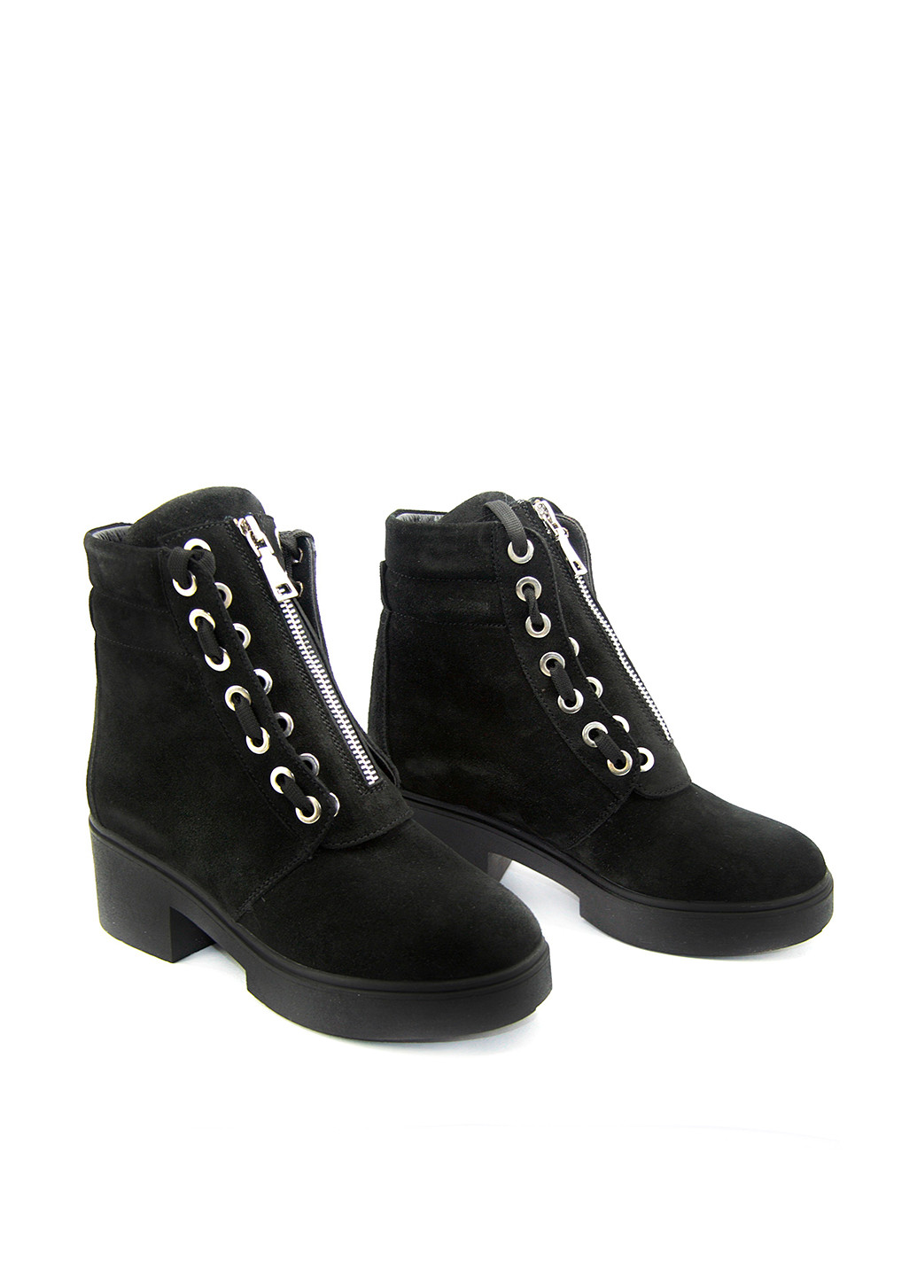 Зимние ботинки Mila без декора из натуральной замши