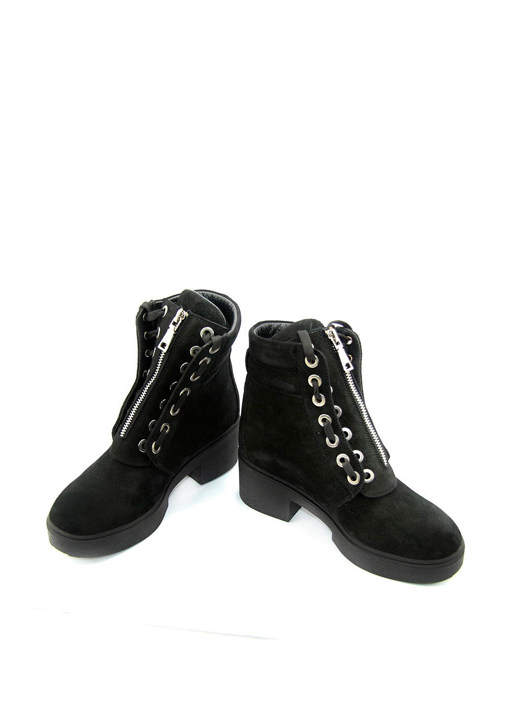 Зимние ботинки Mila без декора из натуральной замши