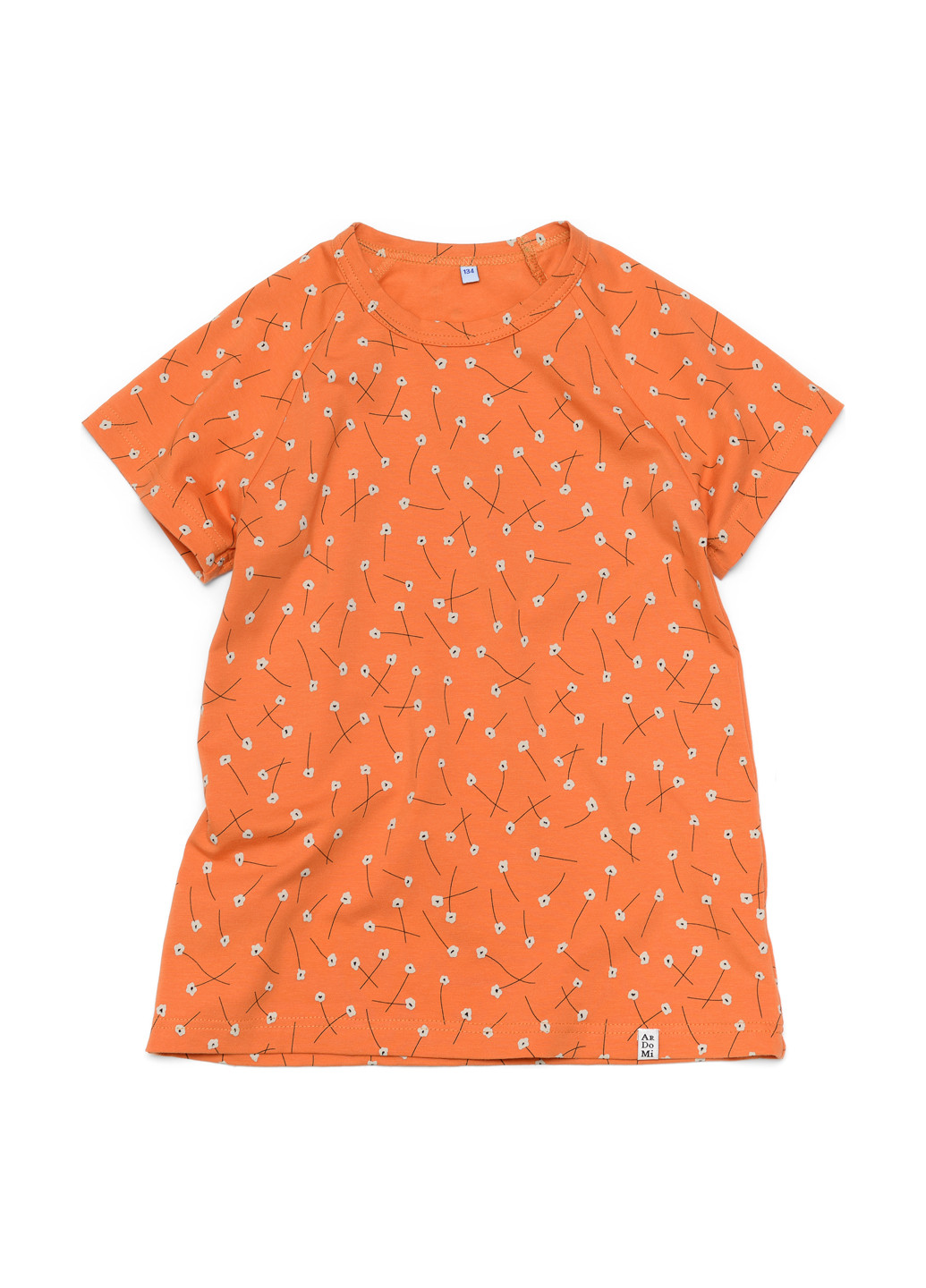 Оранжевая летняя футболка ArDoMi