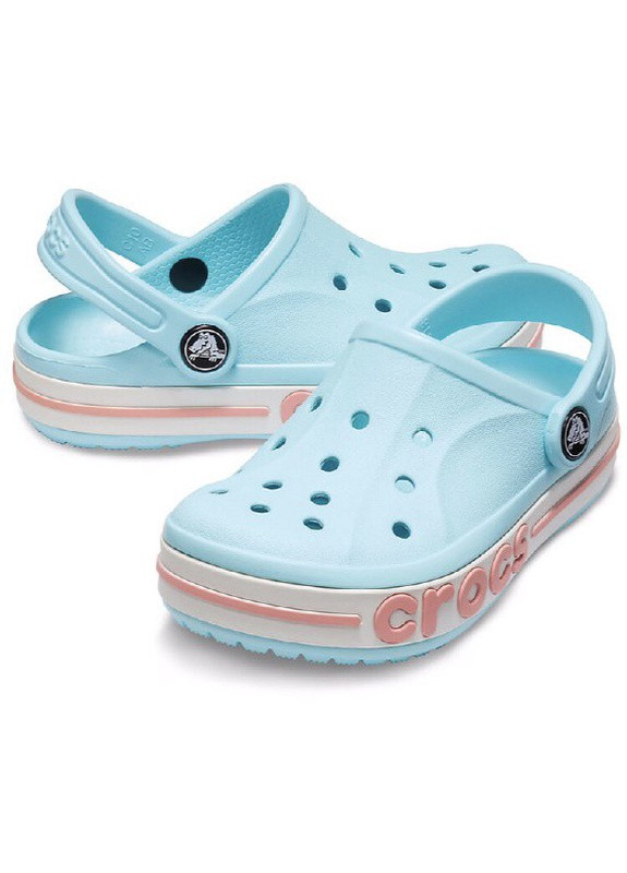 Голубые детские сабо Crocs
