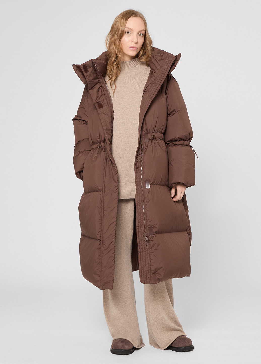 Коричневый зимний Пуховик PRPY