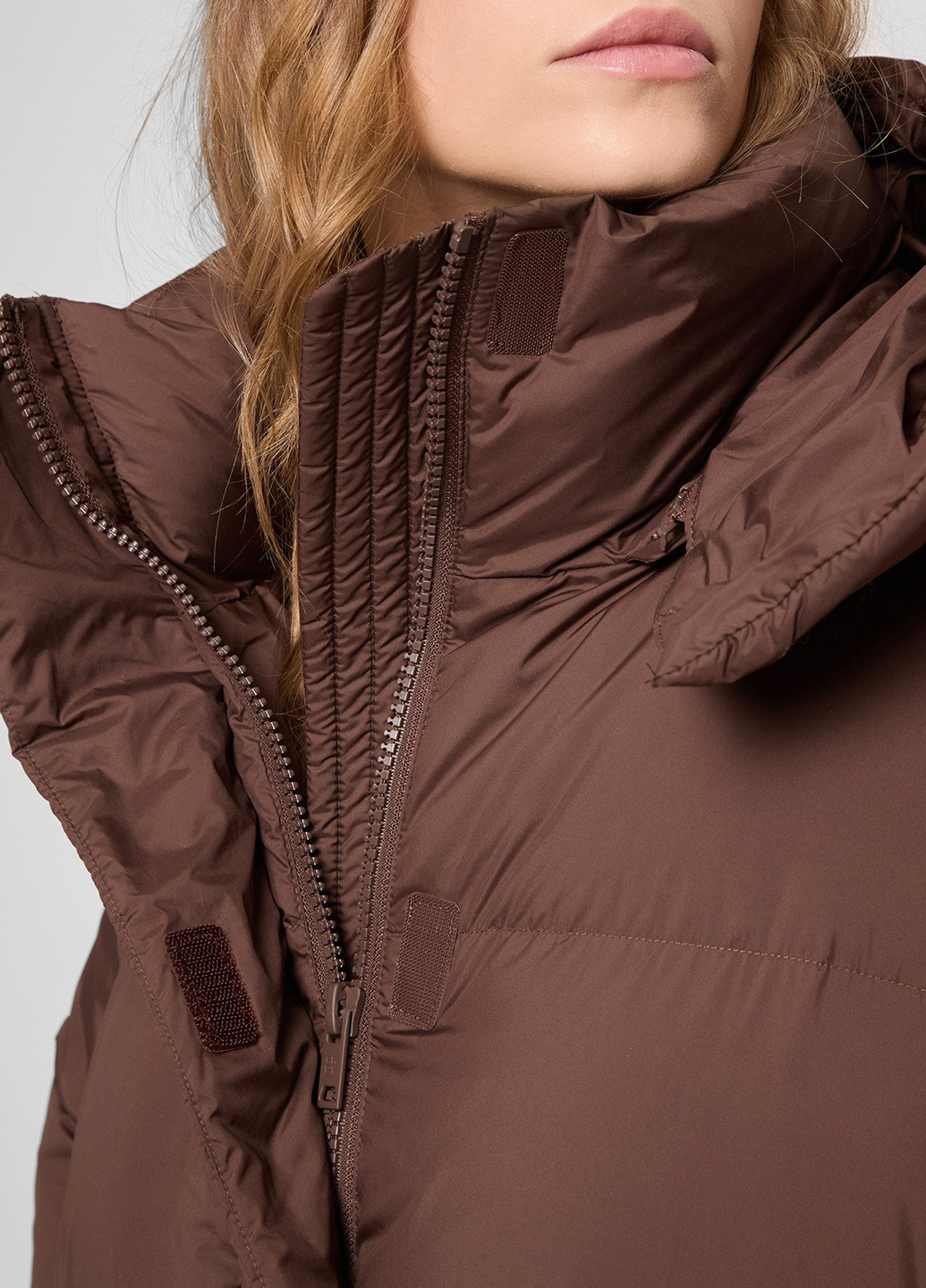 Коричневый зимний Пуховик PRPY