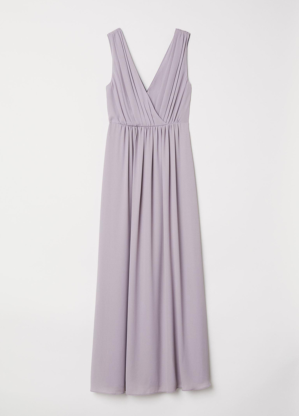 Сиреневое кэжуал сукня клеш H&M однотонное