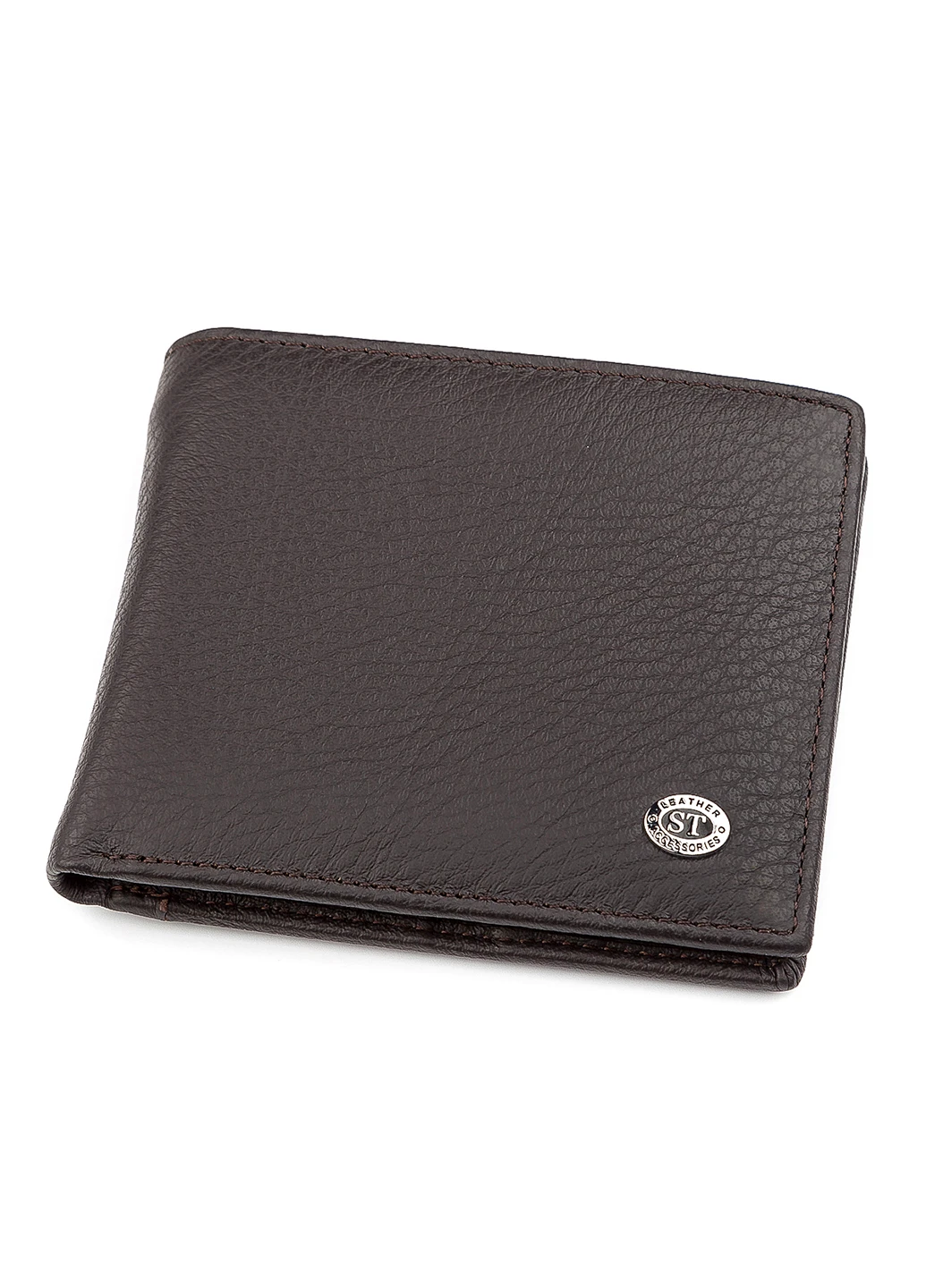 Чоловічий шкіряний гаманець 11,5х9,5х2 см st leather (252129518)