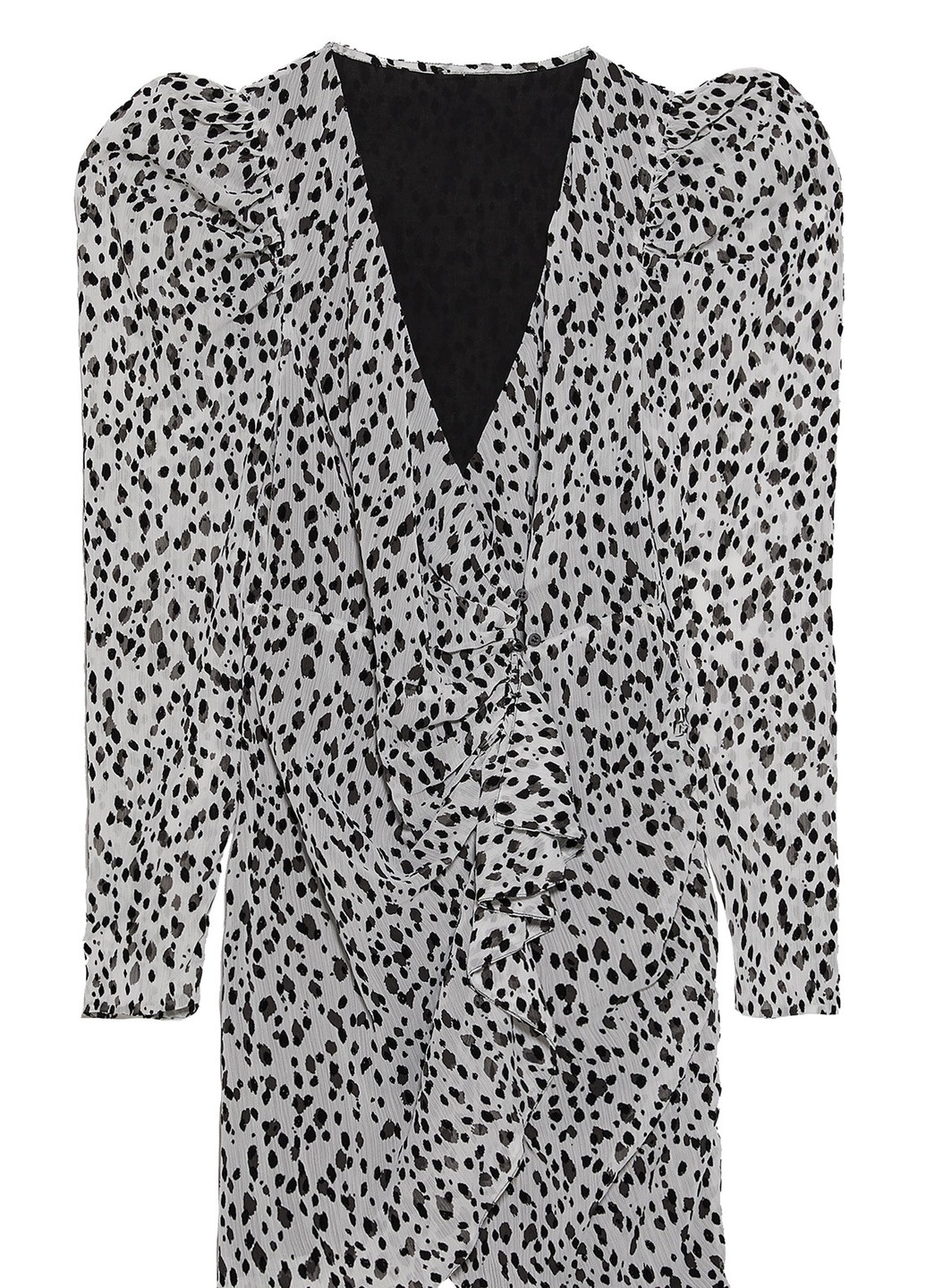 Черное кэжуал платье Zara с рисунком