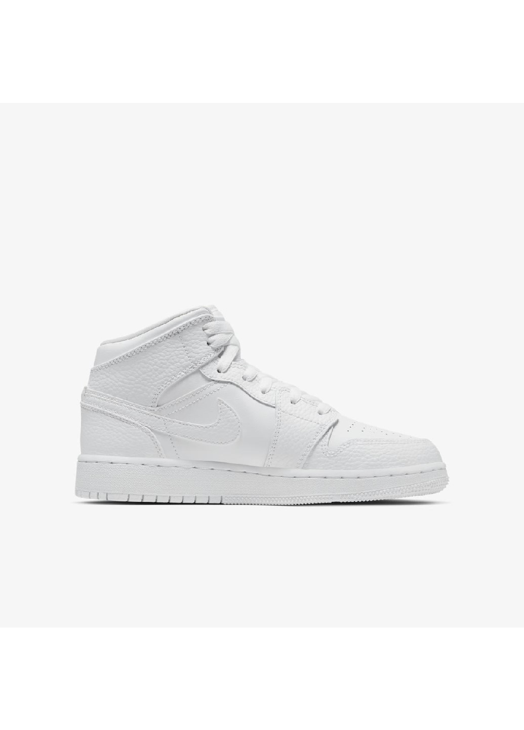 Белые демисезонные кроссовки 554725-130_2024 Jordan 1 MID