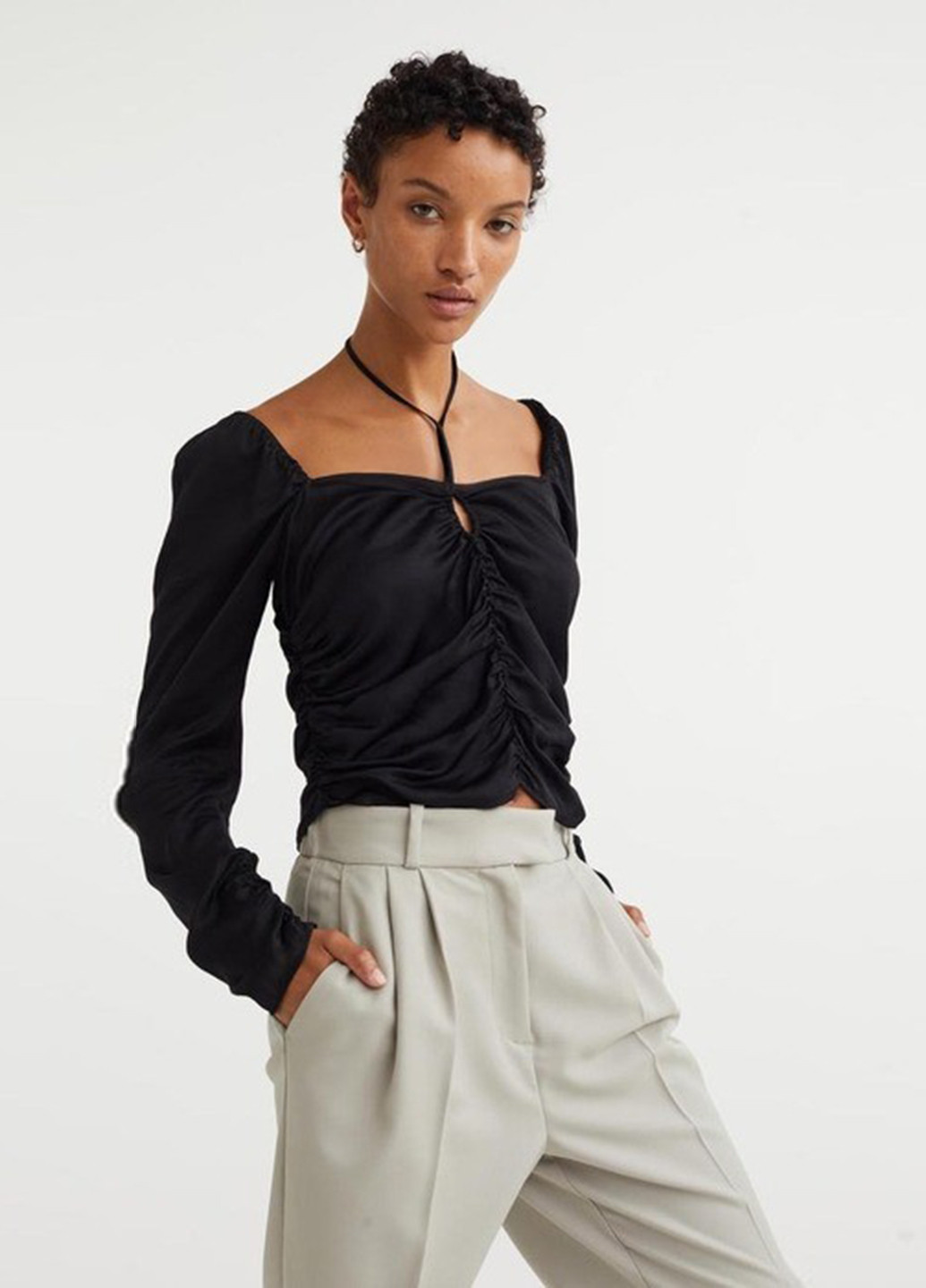 Чорна блуза H&M