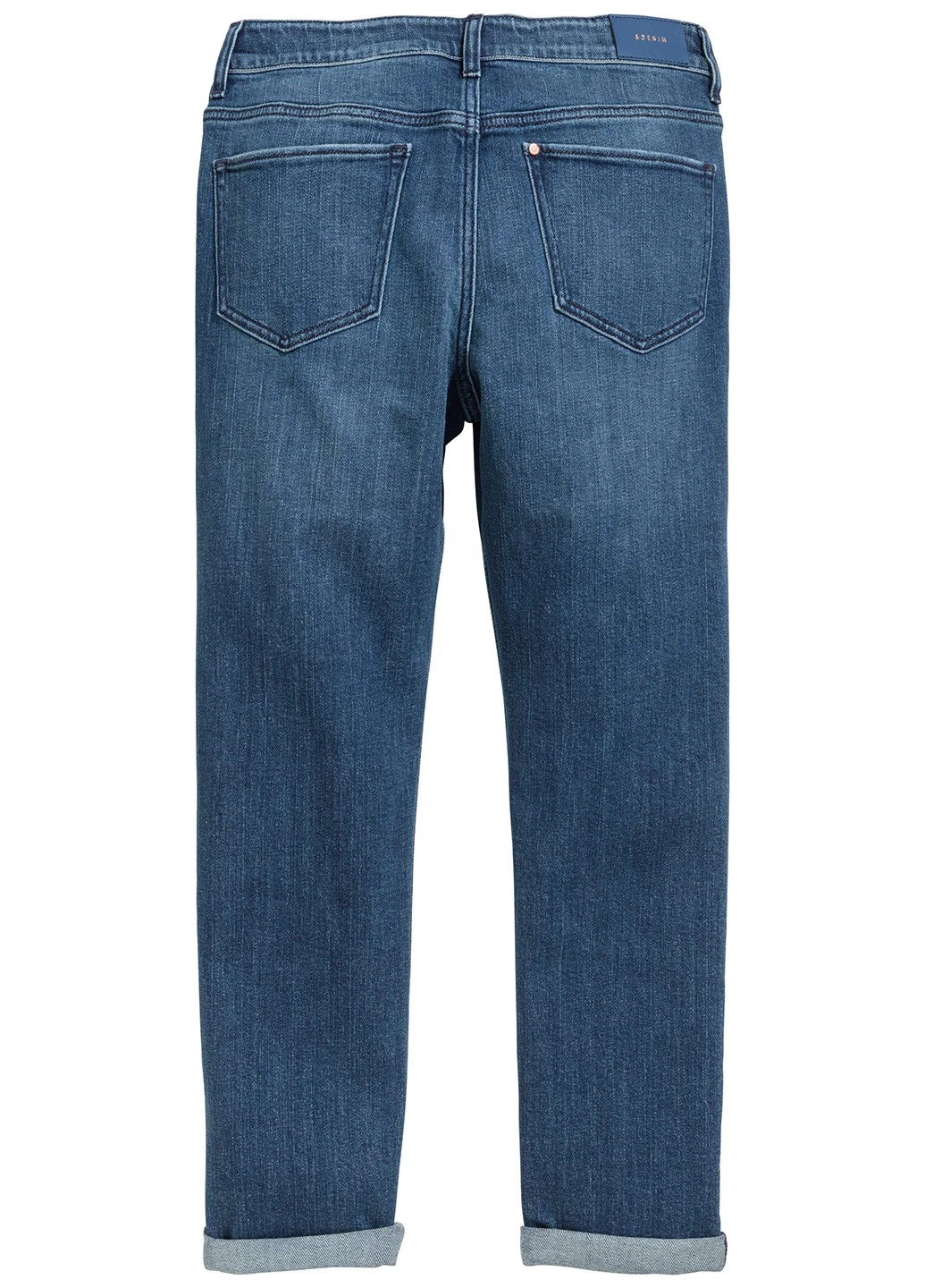 Синие демисезонные бойфренды джинсы H&M
