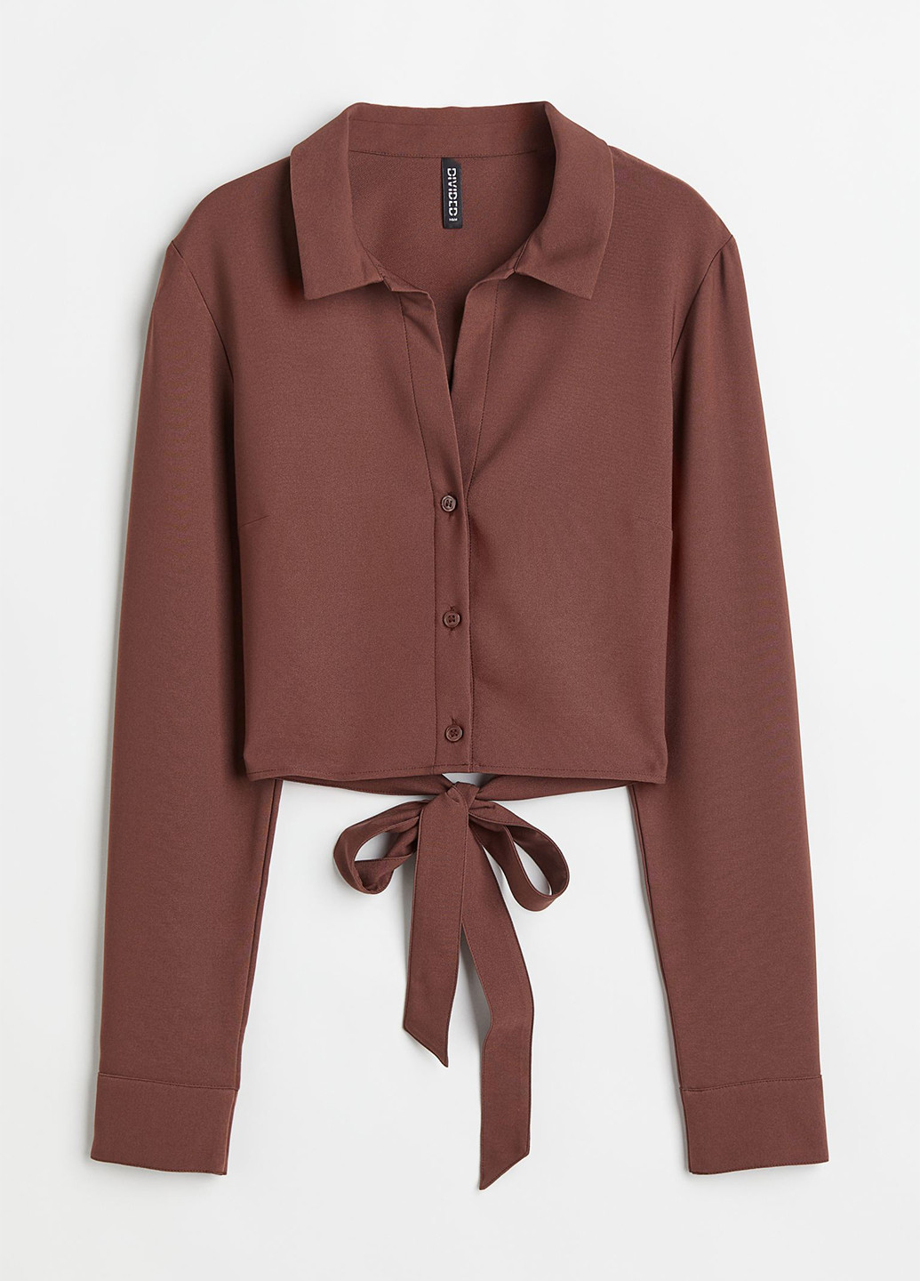Темно-коричневая демисезонная блуза H&M