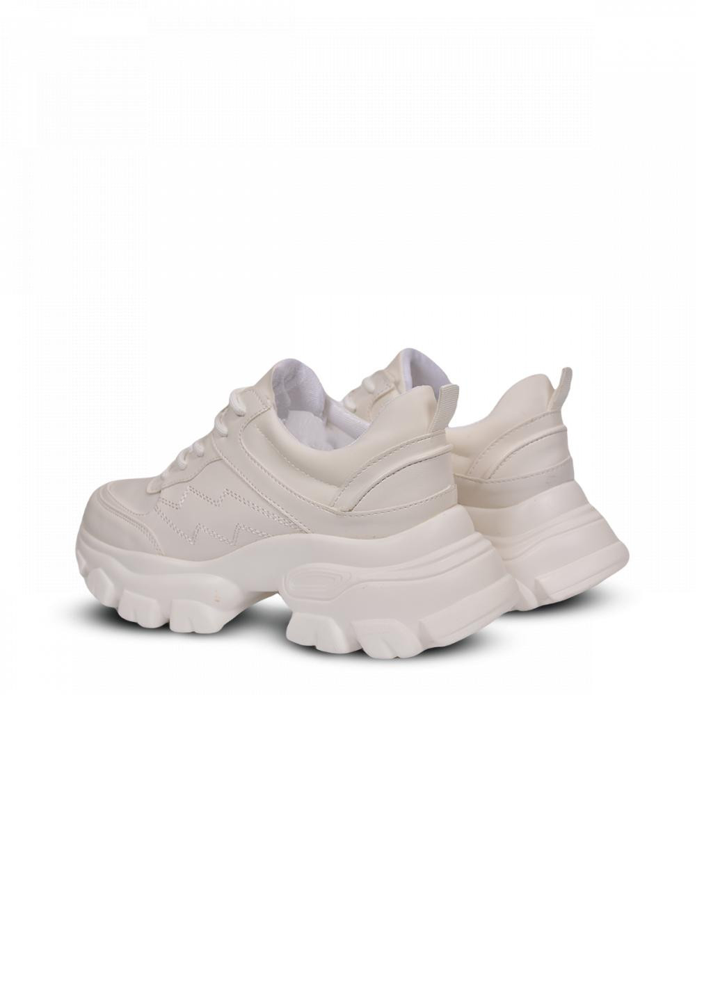 Кроссовки женские S1243 No Brand белые демисезоны (242251543)