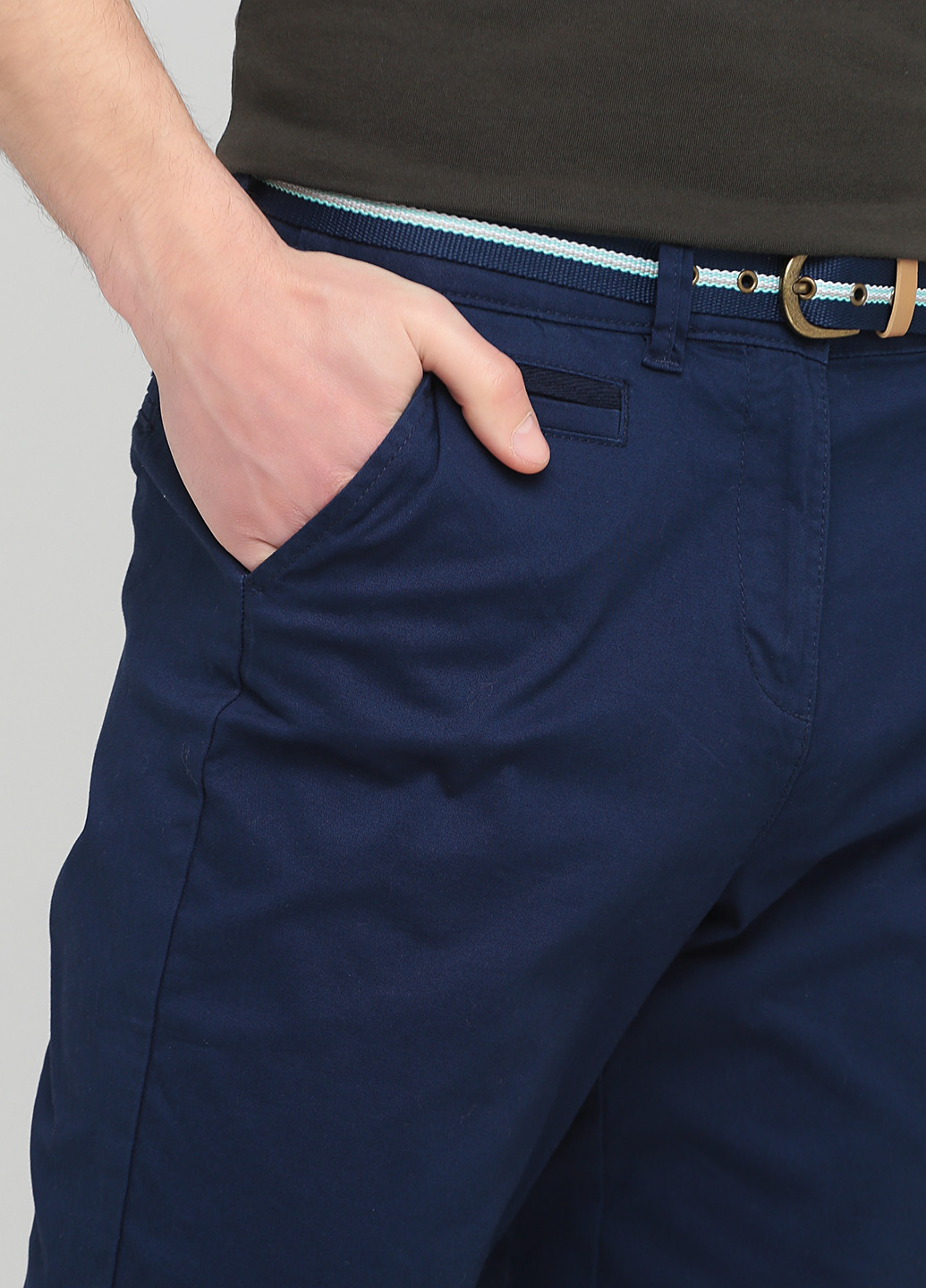 Темно-синие кэжуал демисезонные чиносы брюки MAINE