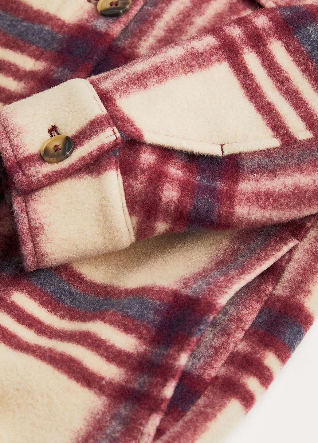 Темно-красная демисезонная куртка куртка-пальто H&M