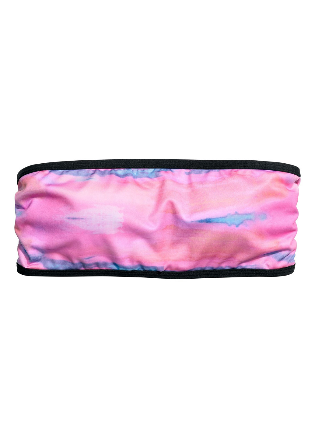 Рожево-ліловий літній купальник (ліф, труси) бікіні, бандо H&M