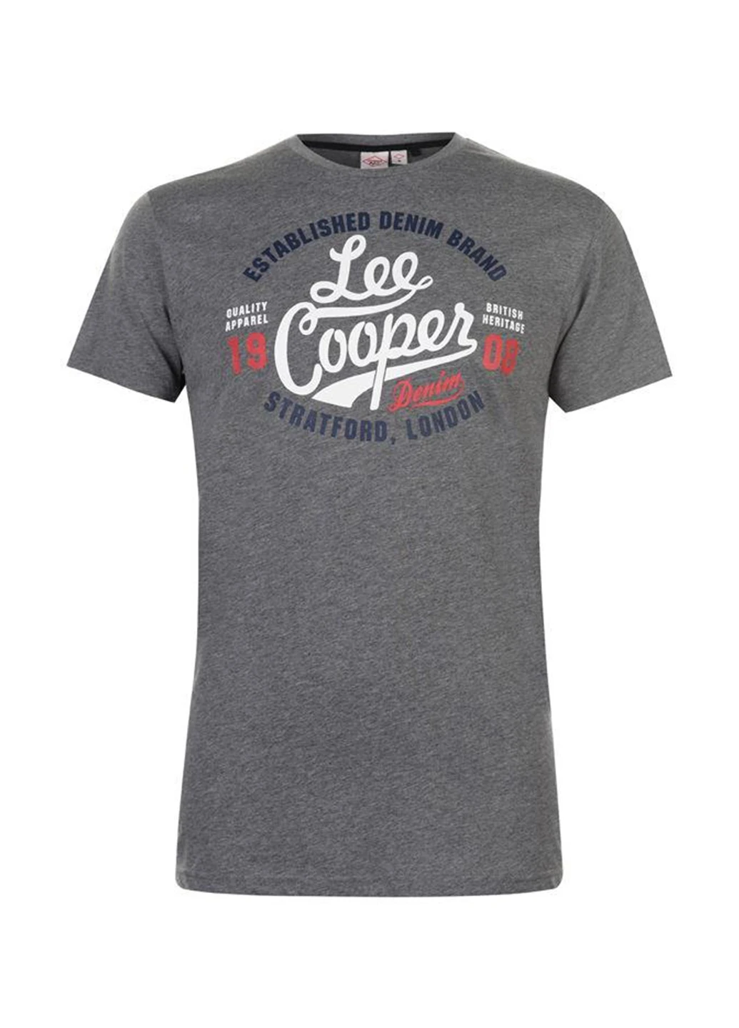 Серая футболка Lee Cooper