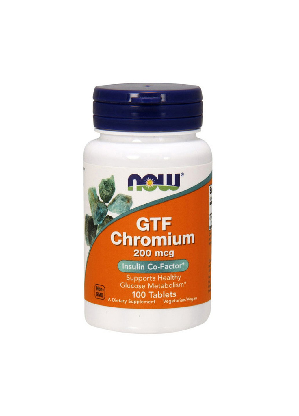 Хром хелат GTF Chromium 200 mcg (100 tab) нау фудс Now Foods (255409837)